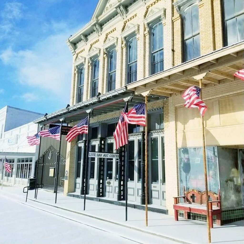 Live Oak Art Center Facade, Daytime